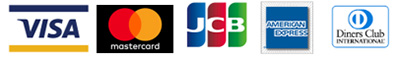 VISA / mastercard / JCB / AMERICAN EXPRESS / Diners Cards
